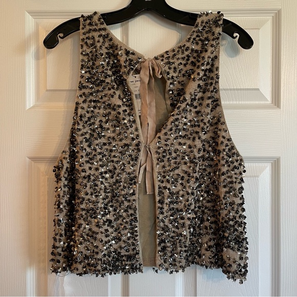 Free People Open Back Sequin Sweater Vest - Picture 6 of 15